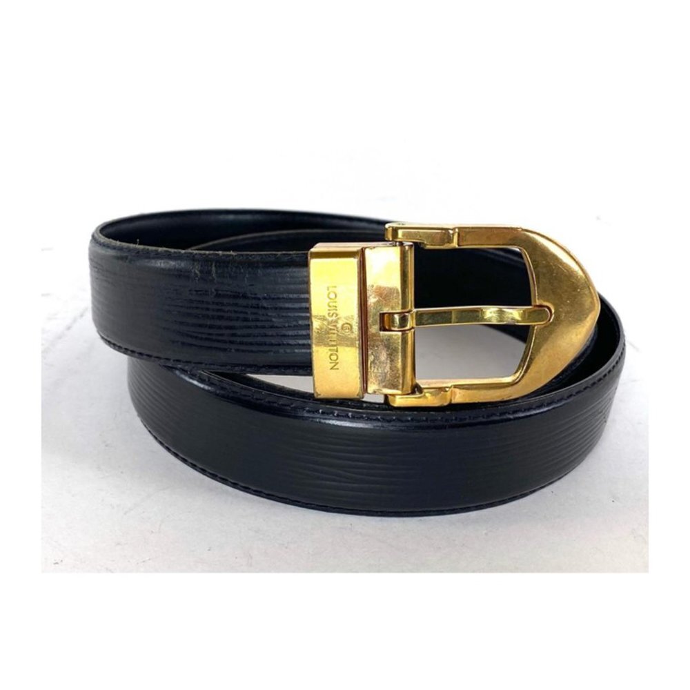 Louis Vuitton Black Epi Ceinture Belt 6la529
